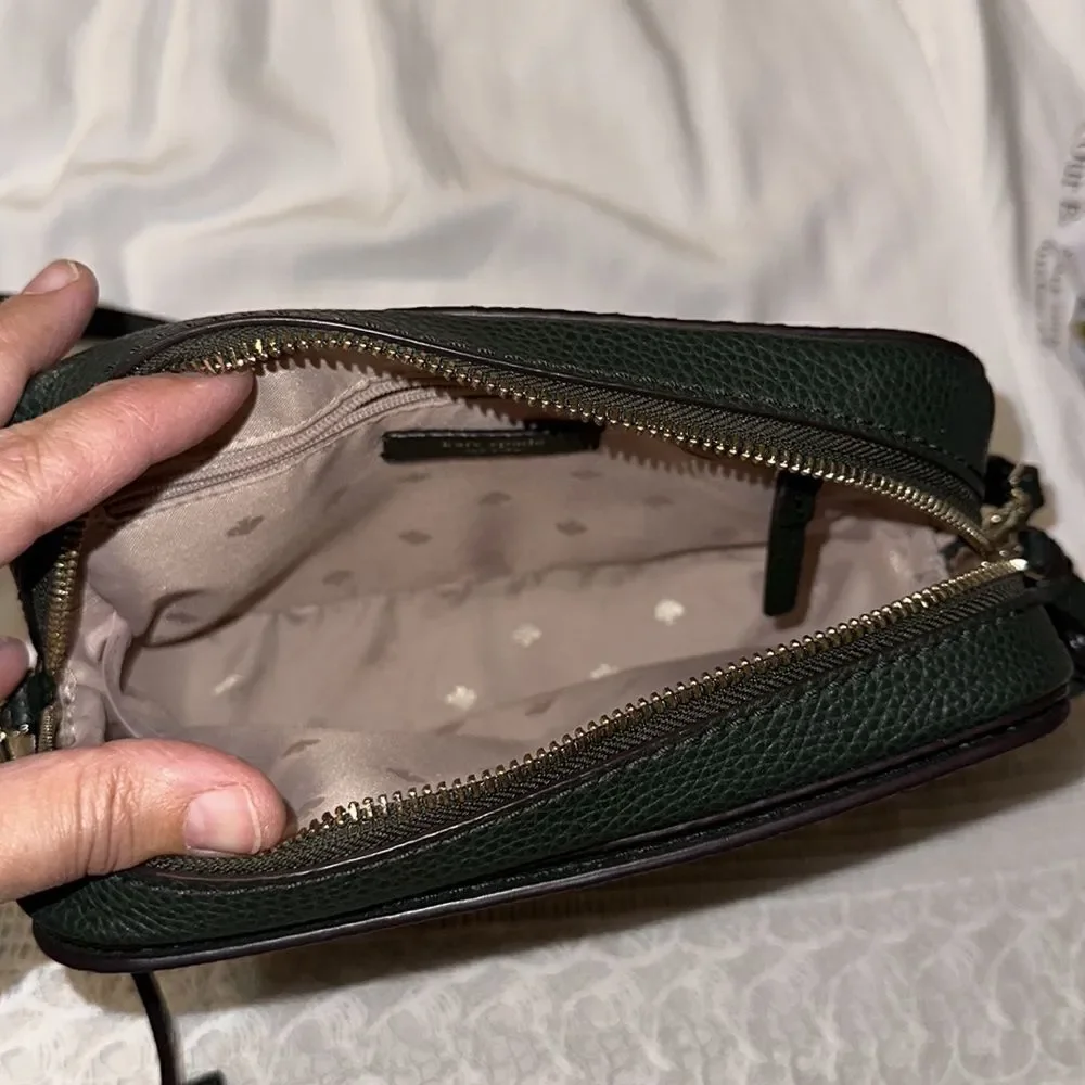 kate spade Orchard Street Winter Green Genuine Leather Small Crossbody Bag